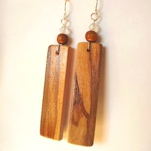 Hickory Wood Earrings